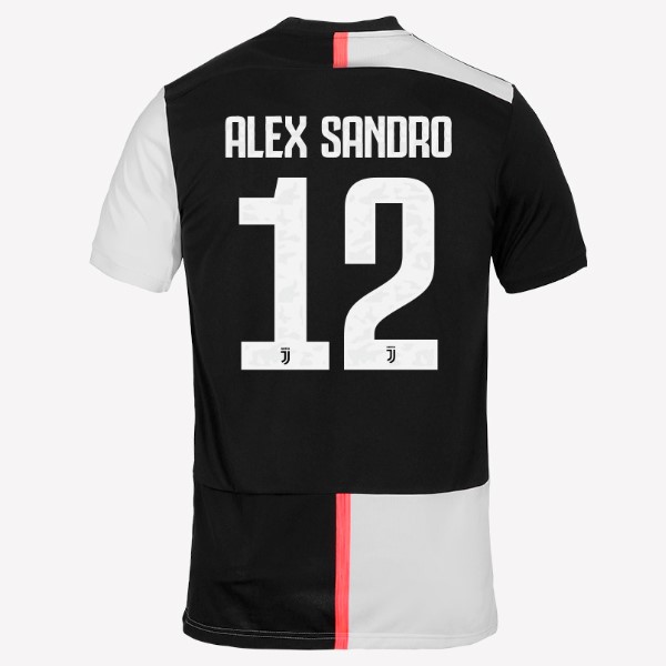 Camiseta Juventus NO.12 Alex Sangro 1ª 2019-2020 Blanco Negro